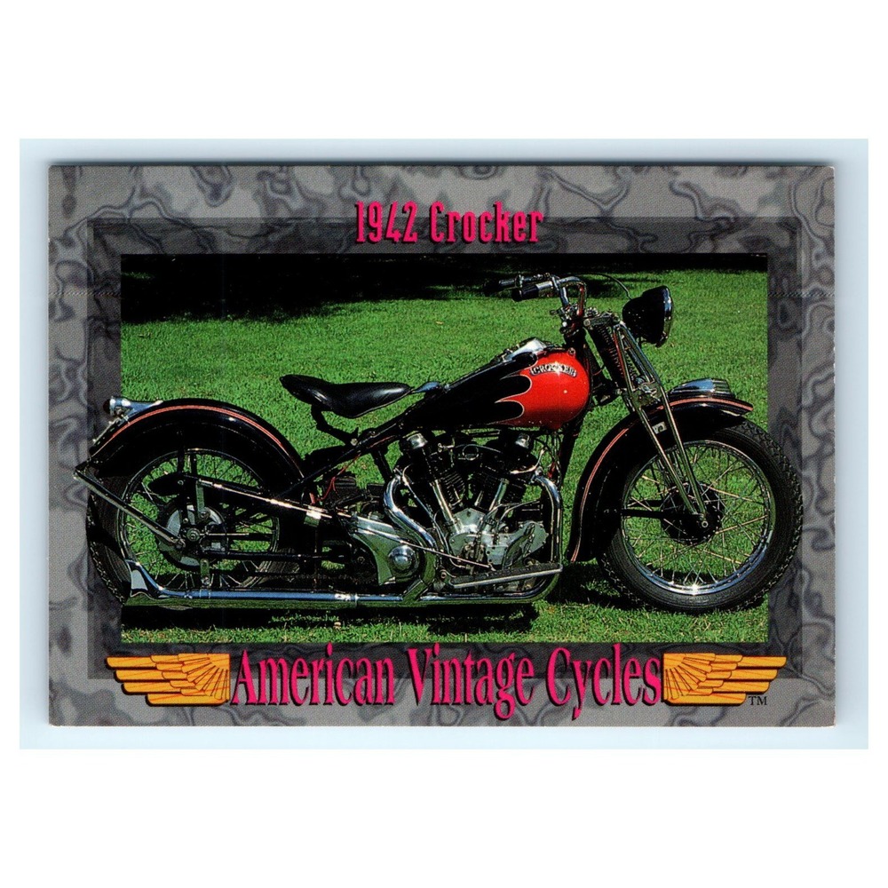 American Vintage Cycles Card 1942 Crocker Motorcycle Series II #189
